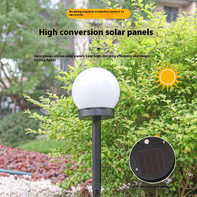 Lámpara Solar Esférica para Jardín con Enchufe - Image 13