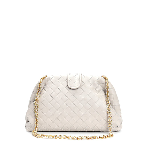 Bolso Mensajero de Cuero Genuino Tejido Cuadrado Pequeño - Image 19