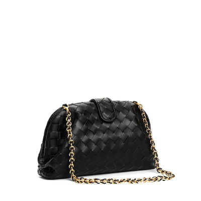 Bolso Mensajero de Cuero Genuino Tejido Cuadrado Pequeño - Image 20