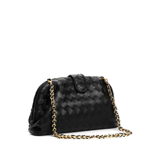 Bolso Mensajero de Cuero Genuino Tejido Cuadrado Pequeño - Image 20