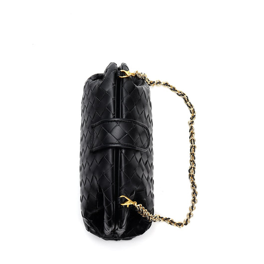 Bolso Mensajero de Cuero Genuino Tejido Cuadrado Pequeño - Image 23
