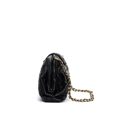Bolso Mensajero de Cuero Genuino Tejido Cuadrado Pequeño - Image 24