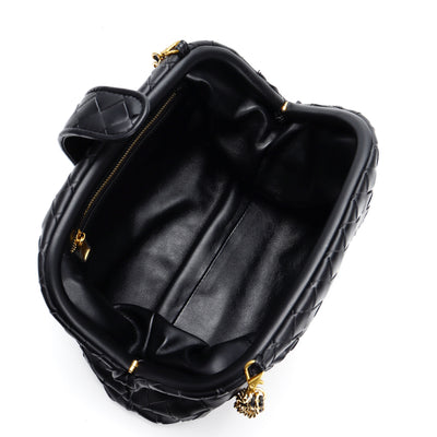Bolso Mensajero de Cuero Genuino Tejido Cuadrado Pequeño - Image 27