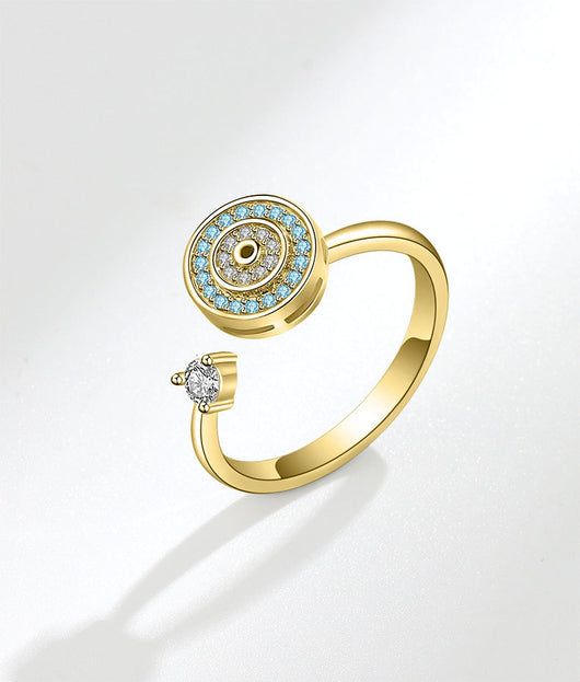 Anillo Giratorio de Plata Esterlina S925 Diseño Europeo - Image 7