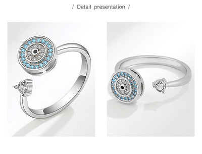 Anillo Giratorio de Plata Esterlina S925 Diseño Europeo - Image 8
