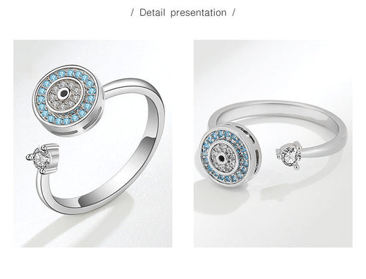 Anillo Giratorio de Plata Esterlina S925 Diseño Europeo - Image 8
