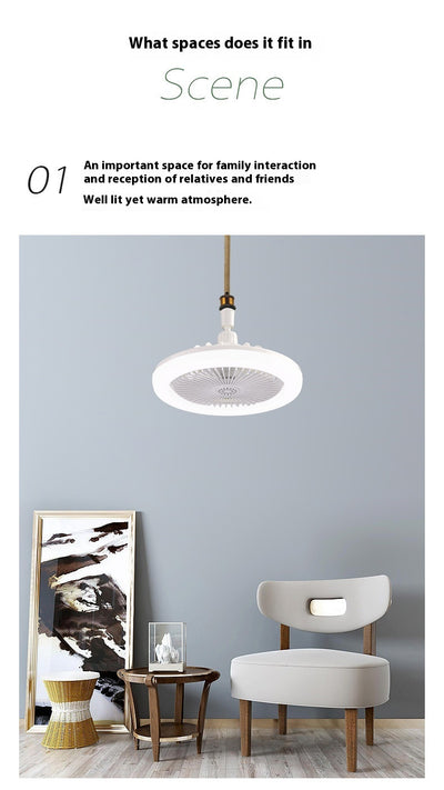 Ventilador LED Inteligente con Control Remoto y Luz Ajustable E27 - Image 21