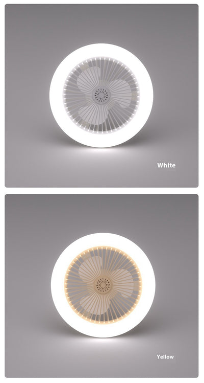 Ventilador LED Inteligente con Control Remoto y Luz Ajustable E27 - Image 25