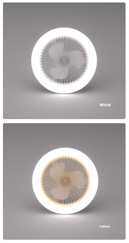 Ventilador LED Inteligente con Control Remoto y Luz Ajustable E27 - Image 25