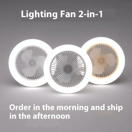 Ventilador LED Inteligente con Control Remoto y Luz Ajustable E27 - Image 28