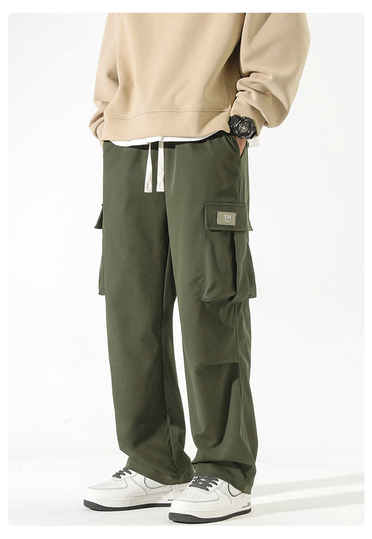 Pantalones Casuales Rectos con Múltiples Bolsillos para Niños - Image 14