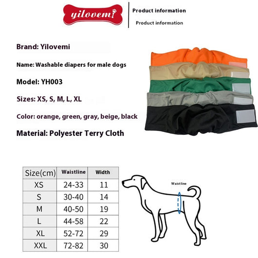 Cinturón Fisiológico Pañal Especial para Mascotas - Image 9