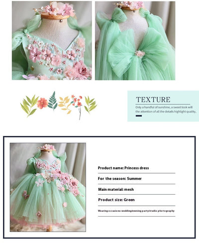 Vestido Infantil con Falda de Tul y Moño - Image 16