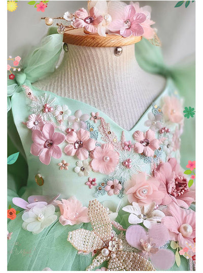 Vestido Infantil con Falda de Tul y Moño - Image 17