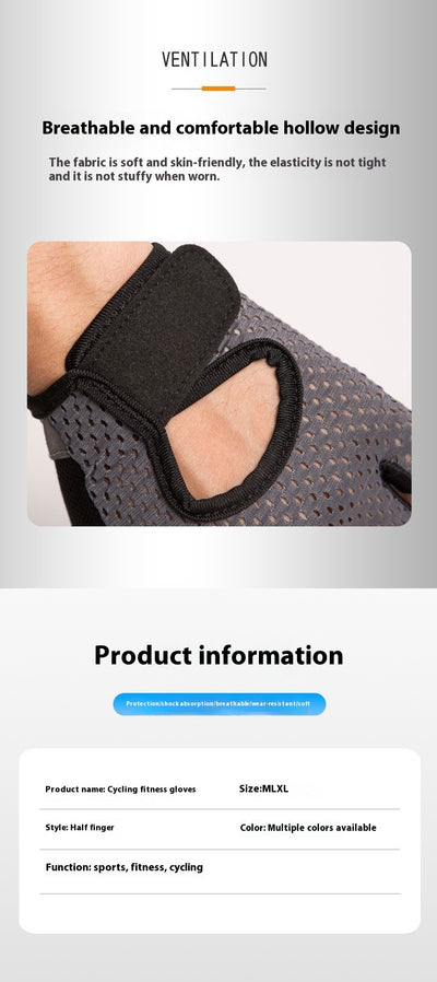 Guantes de Medio Dedo para Ciclismo y Fitness al Aire Libre para Hombre - Image 22