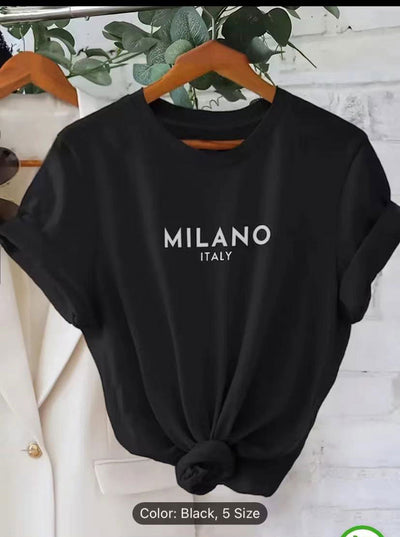 Camiseta Estampada Cuello Redondo para Primavera y Verano - Image 17