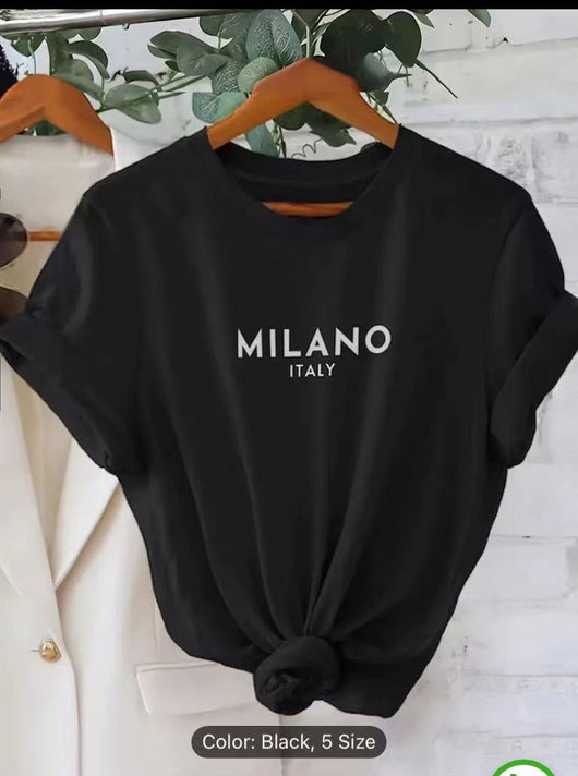 Camiseta Estampada Cuello Redondo para Primavera y Verano - Image 17