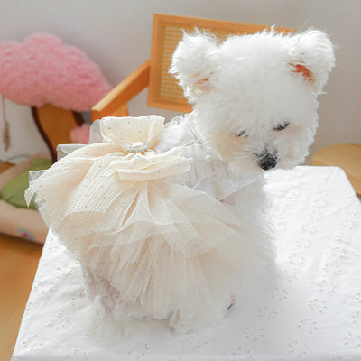 Vestido de Gala Tutu para Perros - Diseño Elegante con Tul y Decoración en Pecho y Espalda - Image 18