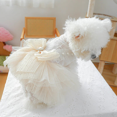 Vestido de Gala Tutu para Perros - Diseño Elegante con Tul y Decoración en Pecho y Espalda - Image 19