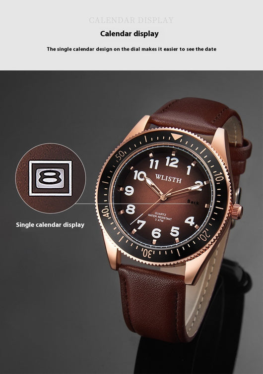 Reloj de Pulsera Acero Impermeable con Calendario y Esfera Luminosa - Image 9