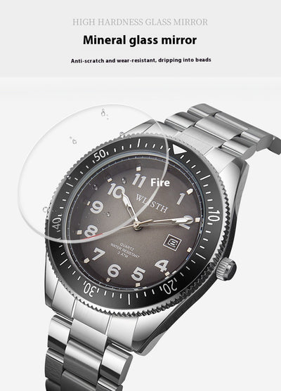 Reloj de Pulsera Acero Impermeable con Calendario y Esfera Luminosa - Image 17