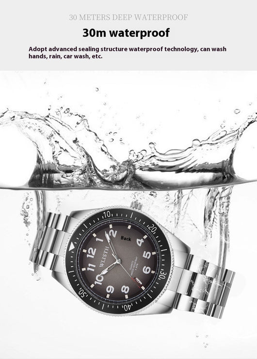 Reloj de Pulsera Acero Impermeable con Calendario y Esfera Luminosa - Image 21