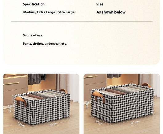 Caja Organizadora de Ropa Plegable de Gran Capacidad con Estructura de Acero - Image 28