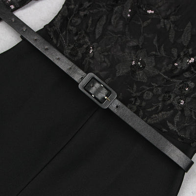Jumpsuit de Encaje Transparente con Manga Larga para Eventos - Image 23