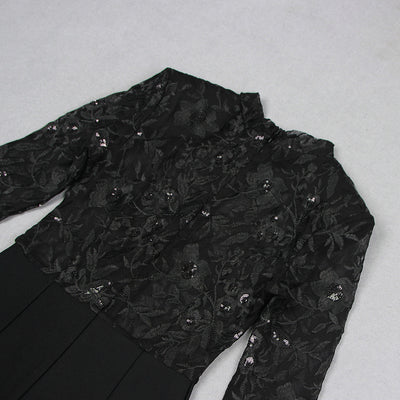 Jumpsuit de Encaje Transparente con Manga Larga para Eventos - Image 27