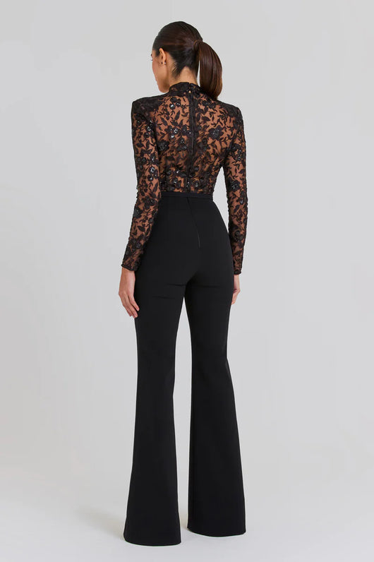 Jumpsuit de Encaje Transparente con Manga Larga para Eventos - Image 31