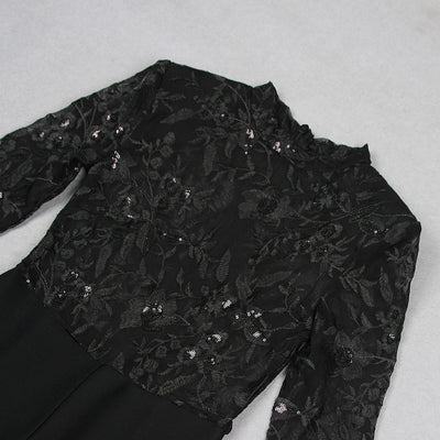 Jumpsuit de Encaje Transparente con Manga Larga para Eventos - Image 33