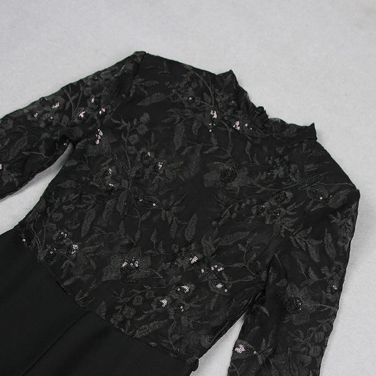 Jumpsuit de Encaje Transparente con Manga Larga para Eventos - Image 33