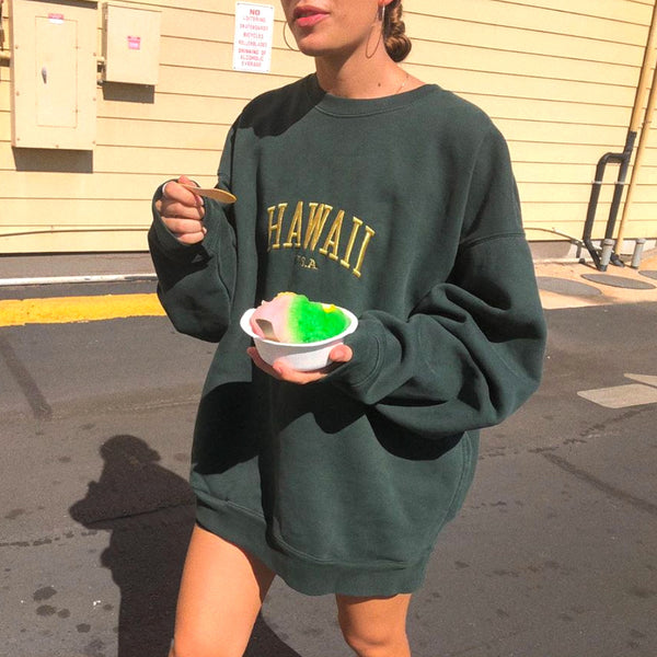 Suéter Pullover Lazy Letter