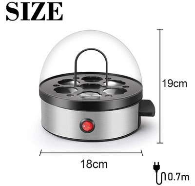 Cuecehuevos Eléctrico Multifuncional y Vaporera Compacta - Image 11