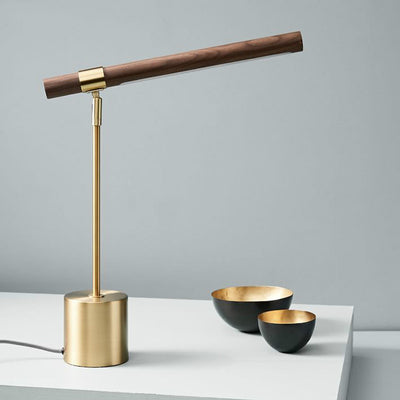 Lámpara de Mesa con Veta de Madera Natural - Image 21