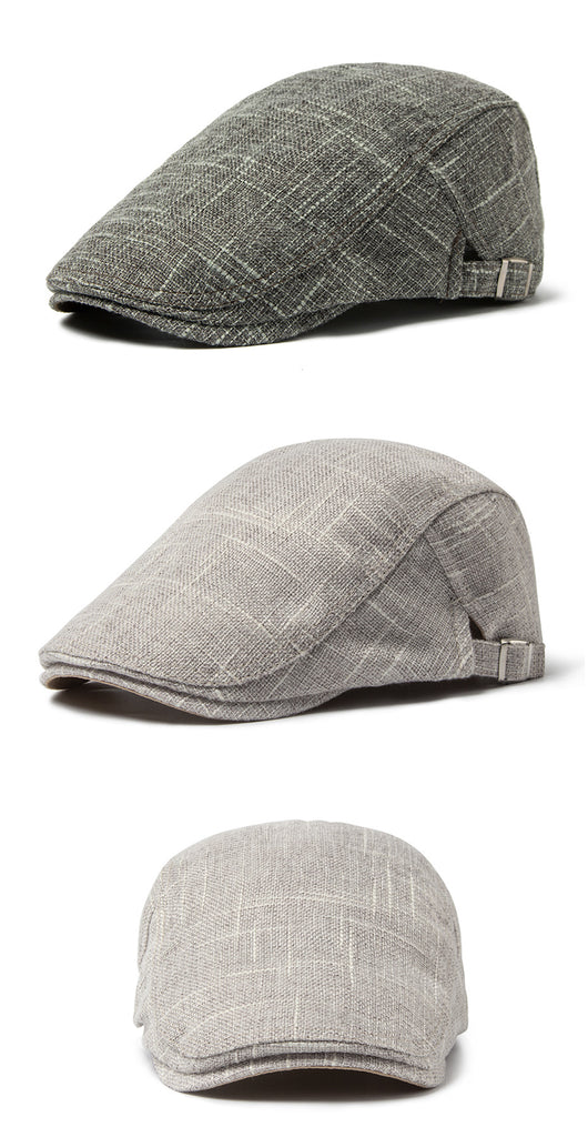 Boina Retro Casual de Algodón y Lino Transpirable para Hombre - Image 24