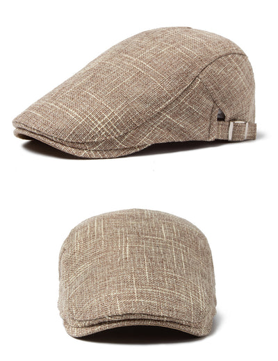 Boina Retro Casual de Algodón y Lino Transpirable para Hombre - Image 26