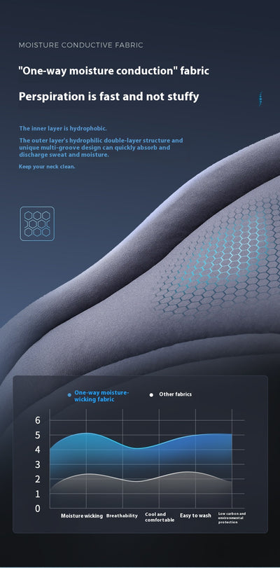 Pink bionic breathable neck guard for cervical vertebra care, designed to prevent bowing and neck leaning forward, shown with a grey storage bag. - Image 29