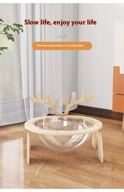 Cama Cápsula Espacial para Gatos en Madera Maciza - Nido Versátil Cuatro Estaciones - Image 21