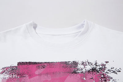 Playera Suelta con Estampado Mariposa Abstracto para Hombre - Image 26