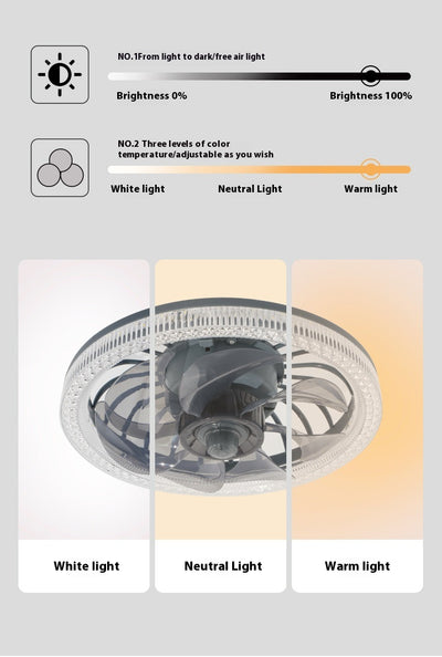Ventilador de Techo con Lámpara LED Minimalista - Image 15