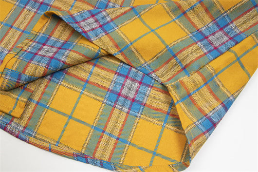 Camisa Suelta a Cuadros de Manga Corta para Hombre - Image 31