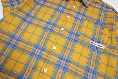 Camisa Suelta a Cuadros de Manga Corta para Hombre - Image 37