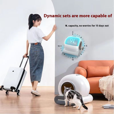 Arenero Automático Inteligente para Gatos con Tecnología de Limpieza Automática - Image 18