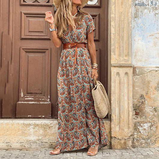 Vestido Floral con Escote en V Simiya - Image 21