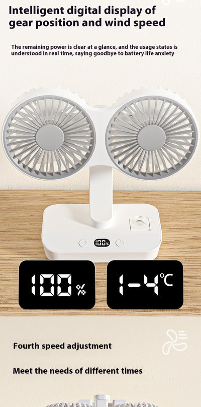 Ventilador Dual de Alto Rendimiento Portátil - Image 10