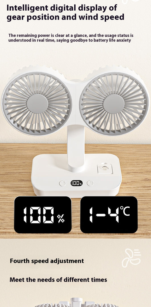 Ventilador Dual de Alto Rendimiento Portátil - Image 10
