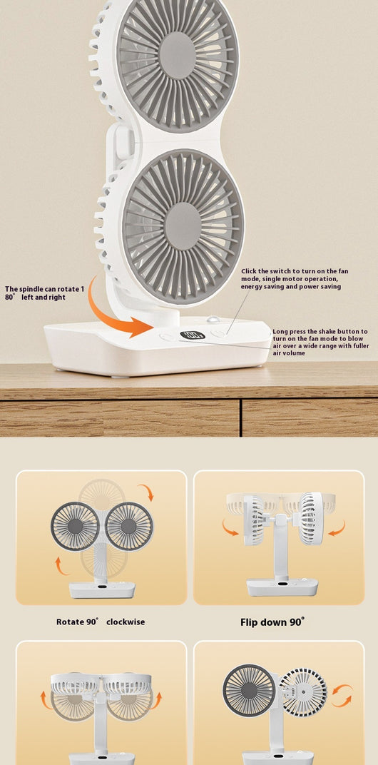 Ventilador Dual de Alto Rendimiento Portátil - Image 11