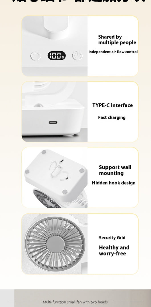 Ventilador Dual de Alto Rendimiento Portátil - Image 12