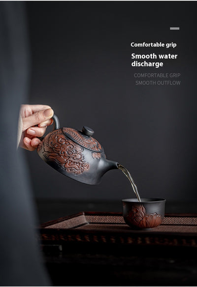 Tetera de Barro Púrpura Año del Dragón - Cerámica Artesanal Xianglong para Té Premium - Image 26